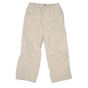 Gap kids small khaki cargo warm lined Casual kids pants tan